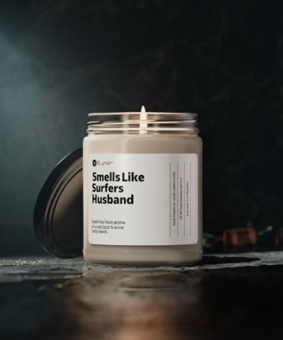 Smells Like Surfer Husband Soy Wax Candle, Fun Gift For Surfer, Surfing Husband Gift, Surfing Gift